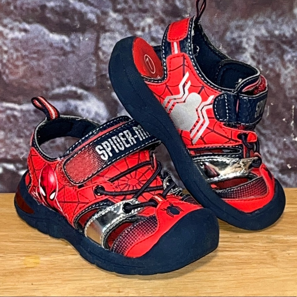 Marvel Spider-Man Far From Home Light Up Sandals Toddler Size 7